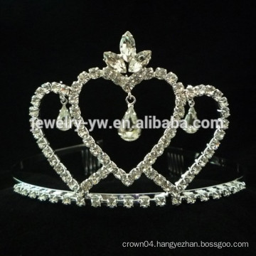 wedding hair accessories full crystal crown shape bridal headband